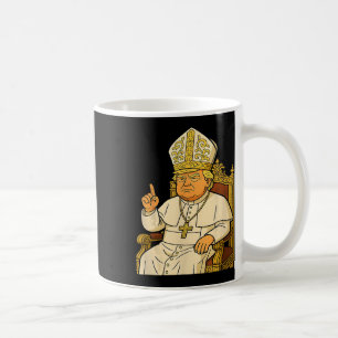 Caneca De Café Papa Trump Engraçado Trump Vaticano Cristão Retro