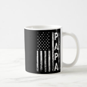 Caneca De Café Papa Vintage American Flag Dia de os pais 4 De Jul