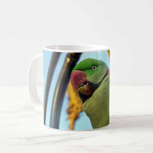 Caneca De Café Papagaio (Frente Esquerda)