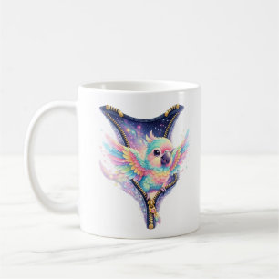 Caneca De Café Papagaio Através do Cosmic Cup com Zíper