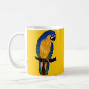 Caneca De Café Papagaio Azul