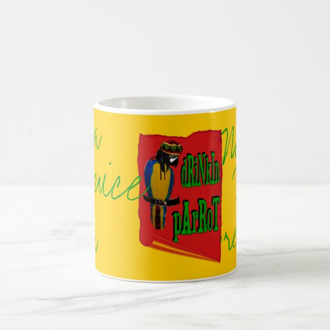 Caneca De Café Papagaio Beberrão (Centro)