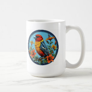 Caneca De Café Papagaio Cruzador Colorido