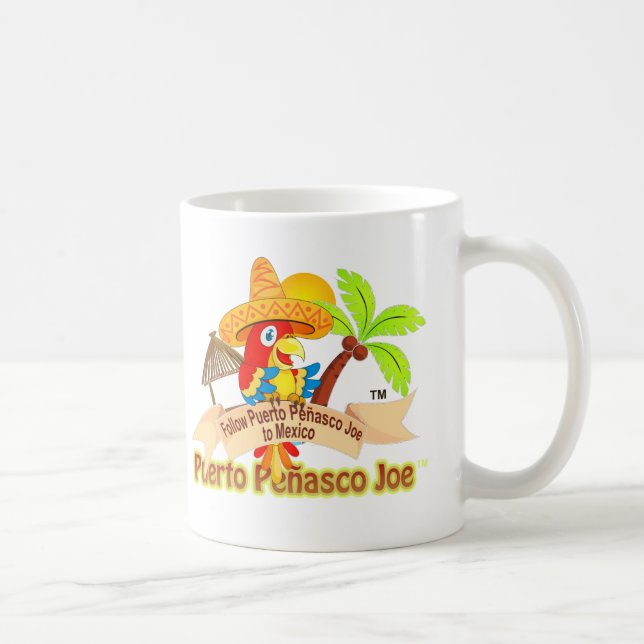 Caneca De Café Papagaio de Puerto Penasco México (Direita)
