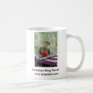 Caneca De Café Papagaio fêmea do rei