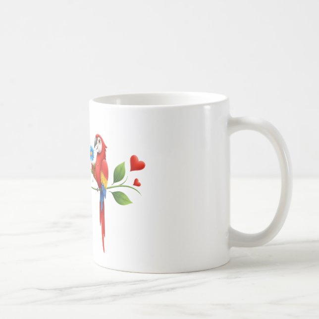 Caneca De Café Papagaios (Direita)