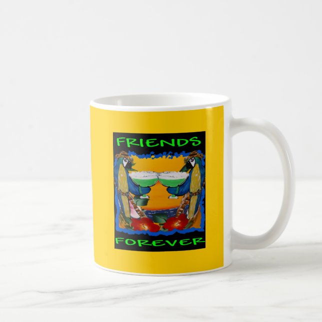 Caneca De Café Papagaios de Festa (Direita)