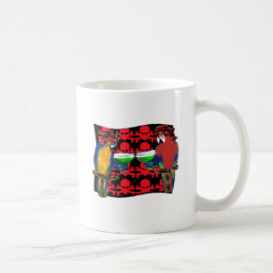 Caneca De Café Papagaios Piratas