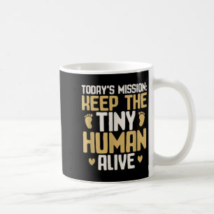 Caneca De Café Papai Bebê, Mantenha o Humano Minúsculo Vivo, Pai