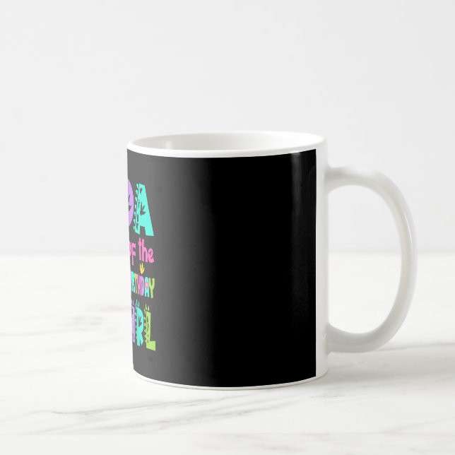 Caneca De Café Papai da aniversariante saurus rex dinossauro (Direita)