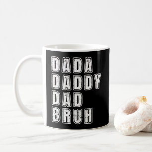 Caneca De Café Papai Dada Pai Bruh Vintage Piadas engraçadas do P