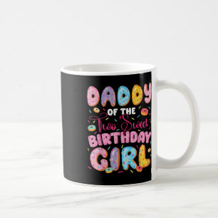 Caneca De Café Papai das Duas Doce Menina de 2 Aniversário Amante
