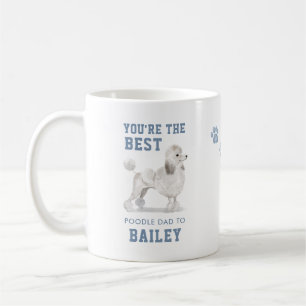 Caneca De Café Papai de Cachorro Poodle Fofo Ilustração e Foto