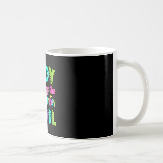 Caneca De Café Papai do dinossauro saurus rex da menina aniversar (Direita)