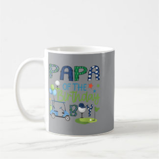 Caneca De Café Papai do Menino Aniversariante Buraco Em Um Esport