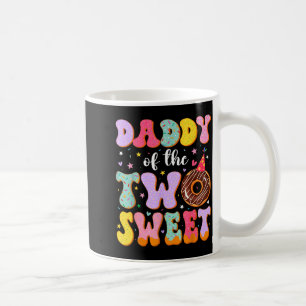 Caneca De Café Papai dos Dois Doce 2º Aniversário Donut Bday Par