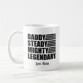 Caneca De Café Papai Firme Poderoso Lendário Personalizado