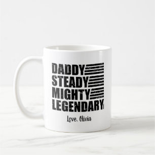 Caneca De Café Papai Firme Poderoso Lendário Personalizado