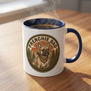 Caneca de Café Papai Frenchie   Presente para Papa