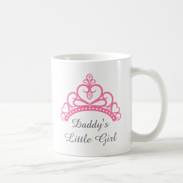 Caneca De Café Papai Menina, Tiara Rosa Princesa Chic (Direita)