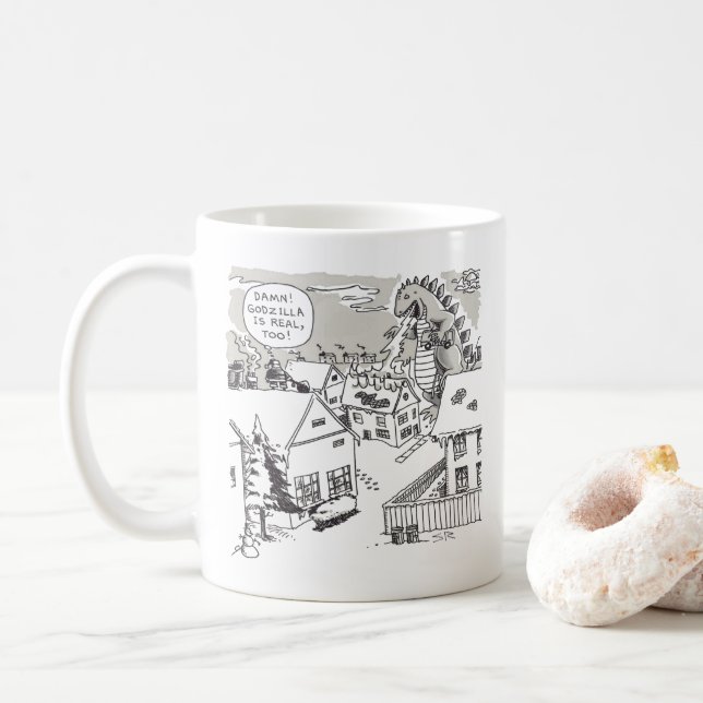 Caneca De Café Papai noel (Com Donut)
