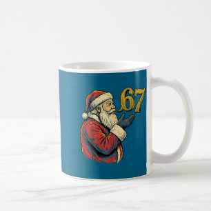 Caneca De Café Papai Noel 67 Número Meme Natal Divertido Se