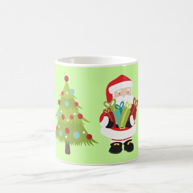 Caneca De Café Papai Noel c/Presentes e Árvore de Natal (Centro)