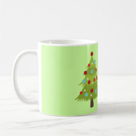 Caneca De Café Papai Noel c/Presentes e Árvore de Natal