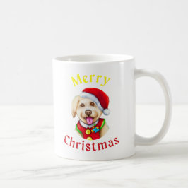 Caneca De Café Papai Noel Cachorrinho Fofo Feliz Natal