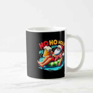 Caneca De Café Papai Noel Cantando Ho Ho Segure Minha Cerveja Nat