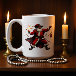 Caneca De Café Papai Noel Caubói Star Lasso