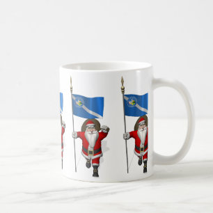 Caneca De Café Papai Noel Com Alferes De Las Vegas