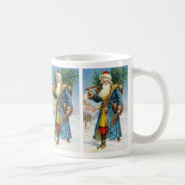 Caneca De Café Papai noel com árvore de abeto (Direita)
