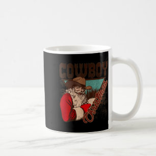 Caneca De Café Papai Noel Cowboy Feliz Natal Oeste Country