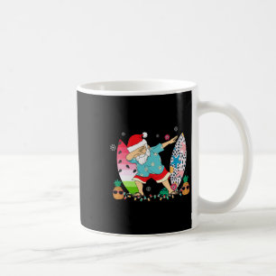 Caneca De Café Papai Noel Dabbing Havaiano Surf Surfando Natal Em