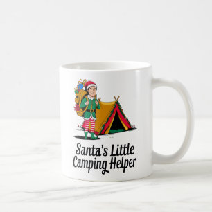 Caneca De Café Papai noel de Natal do Auxiliar de Acampamento dos