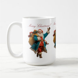 Caneca De Café Papai noel de Natal Personalizado Design