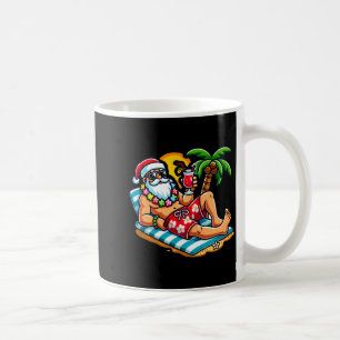 Caneca De Café Papai Noel de sunga Festa de Natal de Verão na Pra