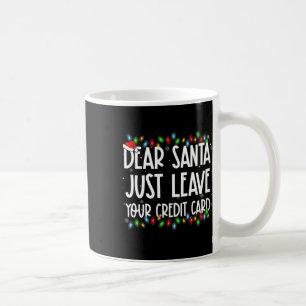 Caneca De Café Papai Noel Deixe seu Cartão de Crédito Família de