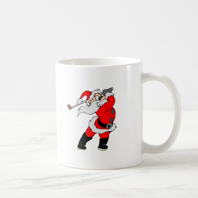 Caneca De Café Papai noel do golfe (Direita)