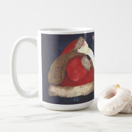 Caneca De Café Papai noel do Mundo Antigo - Azul