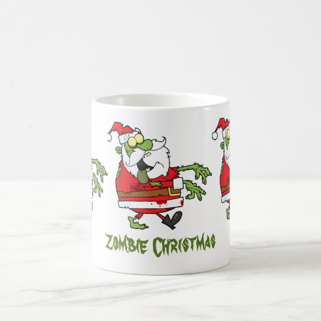 Caneca De Café Papai noel do zombi (Centro)