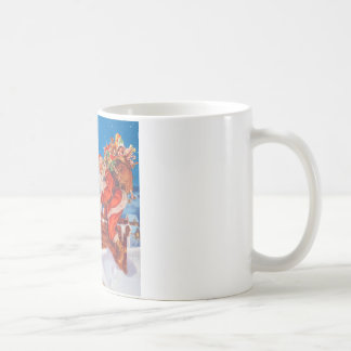Caneca De Café Papai Noel e sua poderosa Reindeer