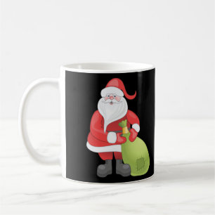 Caneca De Café Papai Noel e um Homem de Neve