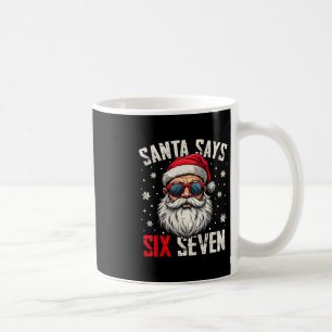Caneca De Café Papai Noel Engraçado Diz Seis Sete Natal 67 Meme X