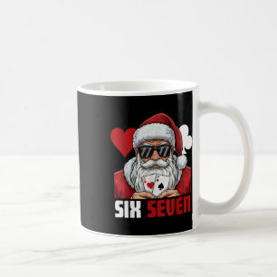 Caneca De Café Papai Noel Engraçado Diz Seis Sete Poker Natal 67