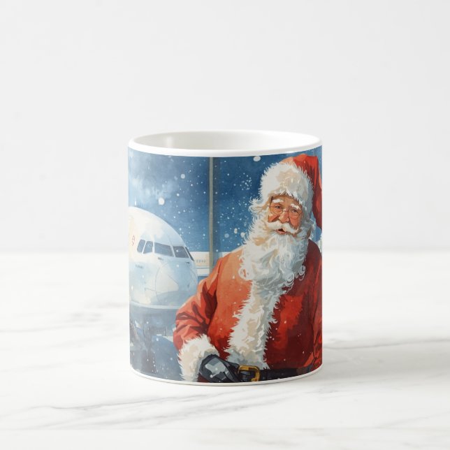 Caneca De Café Papai Noel está no aeroporto (Centro)