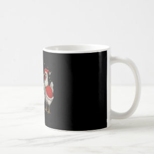 Caneca De Café Papai Noel Galinha Divertida Fazenda de Árvore de 