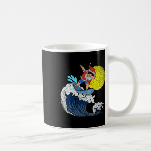 Caneca De Café Papai Noel Legal Dabbing Surfando Natal Divertido