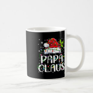 Caneca De Café Papai Noel Luzes de Natal Família de Pijama Combin